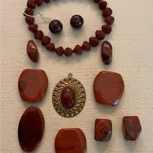 Semi precious stone bead lot